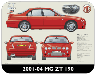MG ZT190 2001-04 Place Mat, Medium